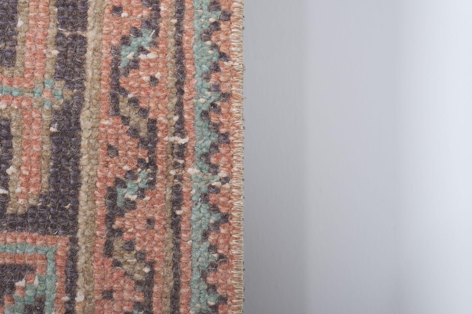 1960s Vintage Turkish Oushak Extra Long And Wide Runner   Stair Tread 1'10'' X 20'8'' photo vinterior
