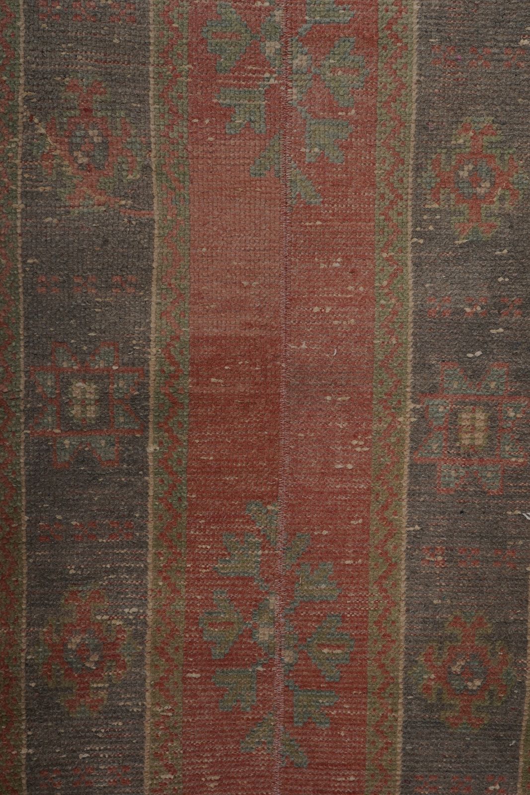 1960s Vintage Turkish Oushak Long And Wide Runner   Stair Tread 2'' X 10'3'' photo vintage