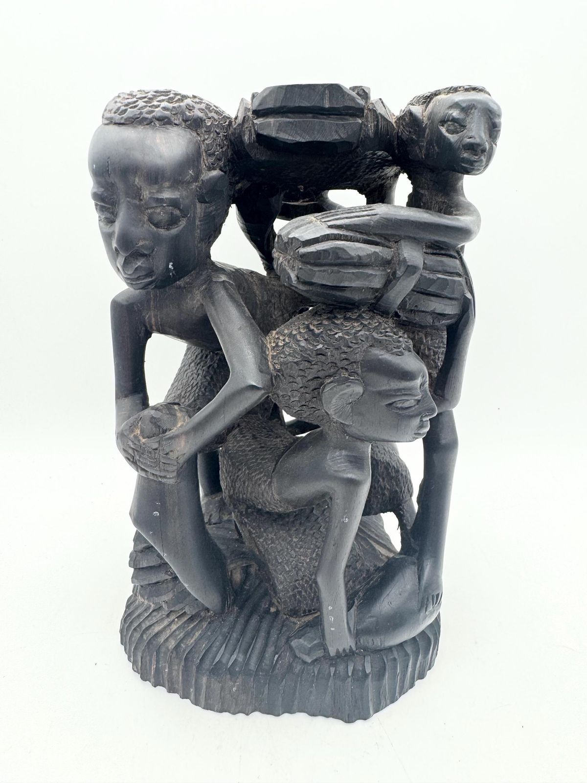 African Art Makonde Tribal Tree Of Life Sculpture photo 120.0