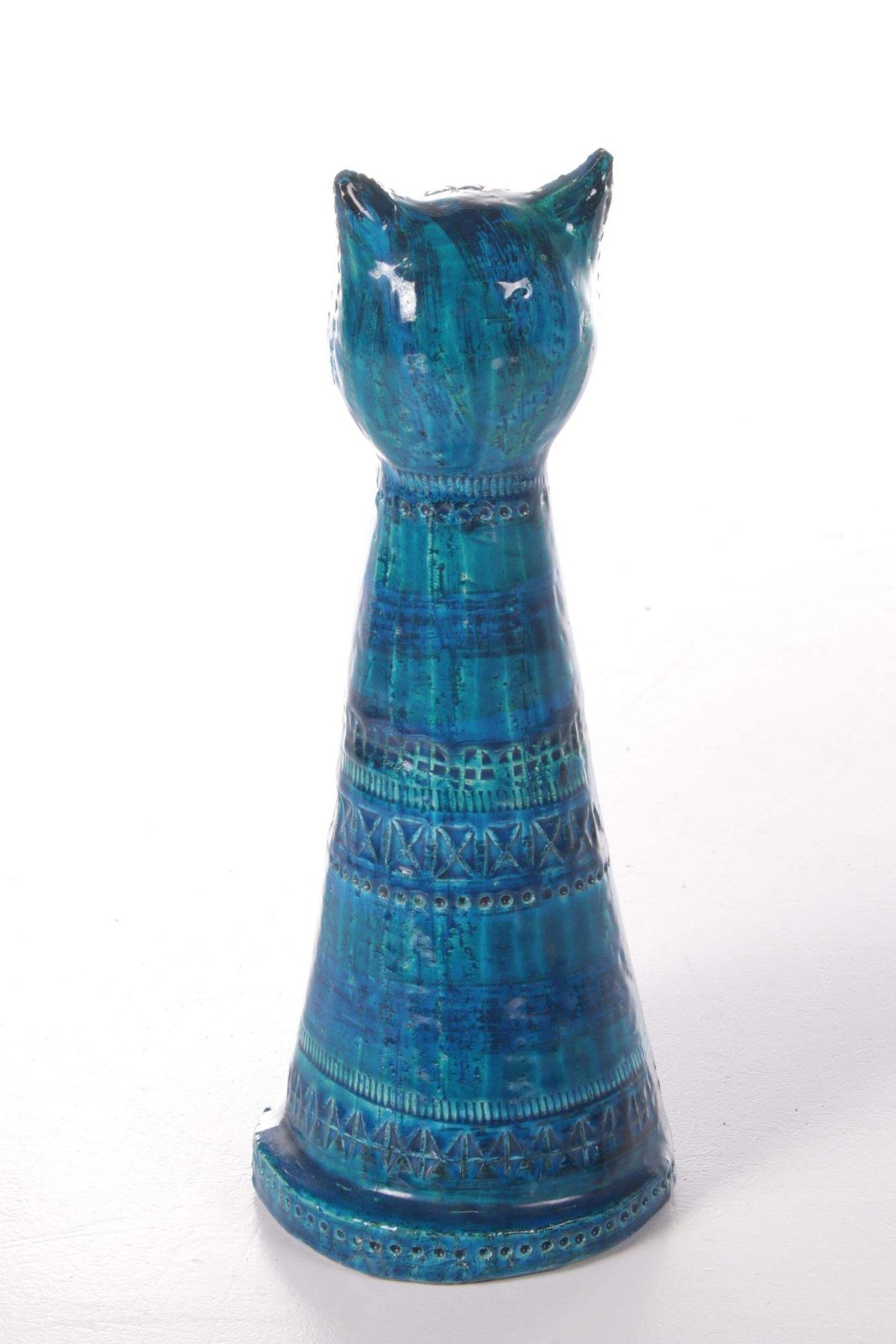 Rimini Blue Cat Made Of Ceramics By Aldo Londi, 1960 photo 814.0