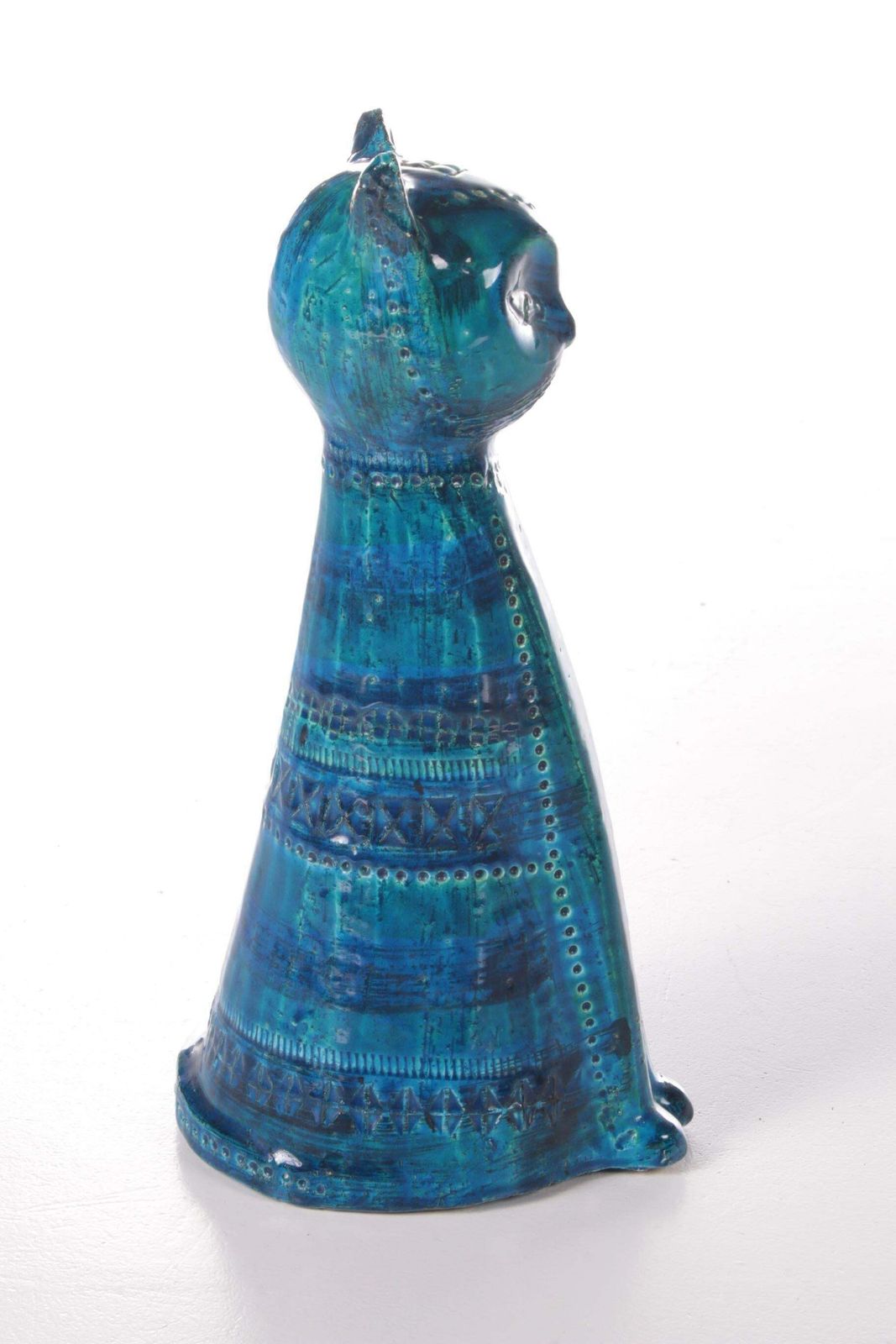Rimini Blue Cat Made Of Ceramics By Aldo Londi, 1960 photo vinterior