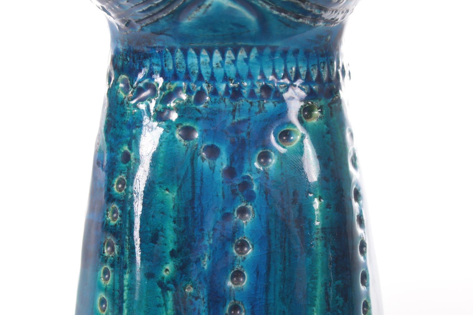 Art Rimini Blue Cat Made Of Ceramics By Aldo Londi, 1960 photo
