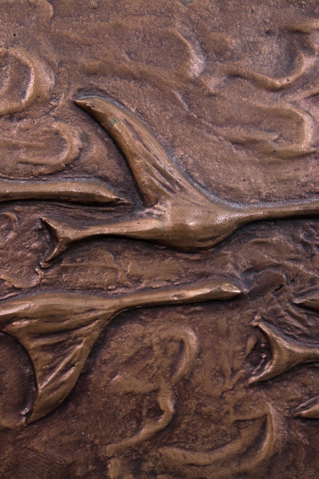 Copper Wall Decoration Flying Birds, 1960 photo buy