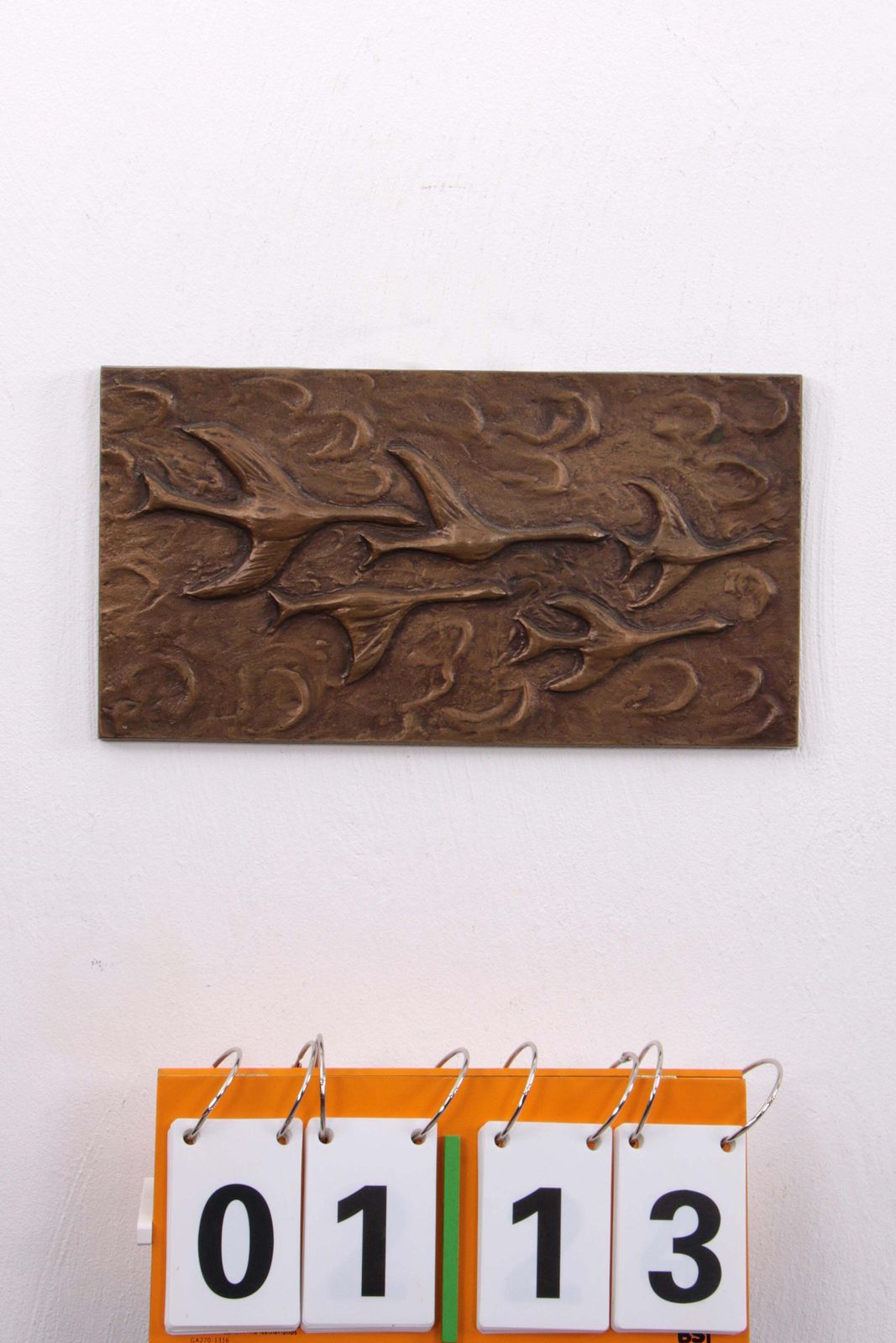Art Copper Wall Decoration Flying Birds, 1960 photo