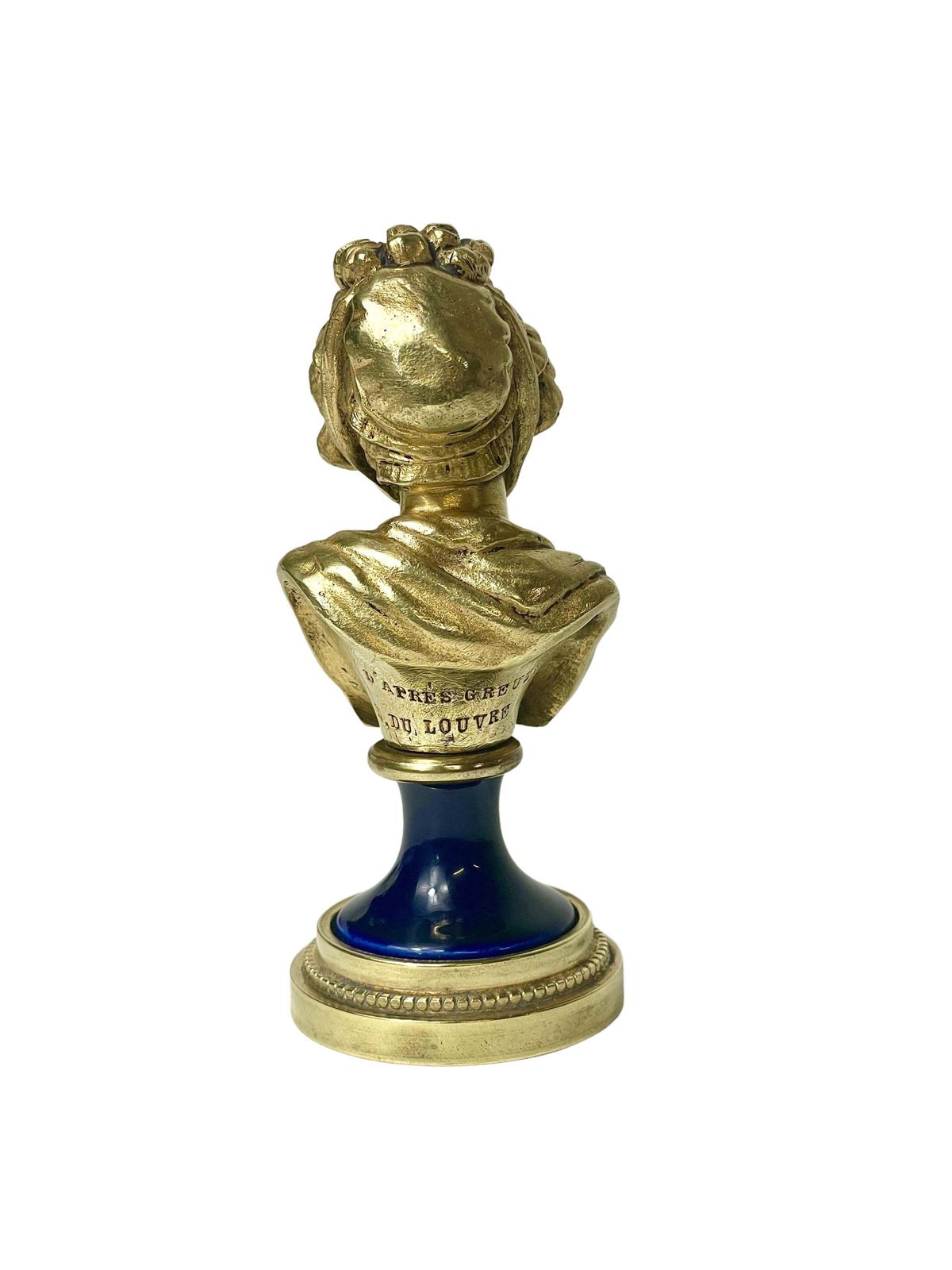 Petite Gilt Bronze And Porcelain Bust Of A Young Lady photo furniture