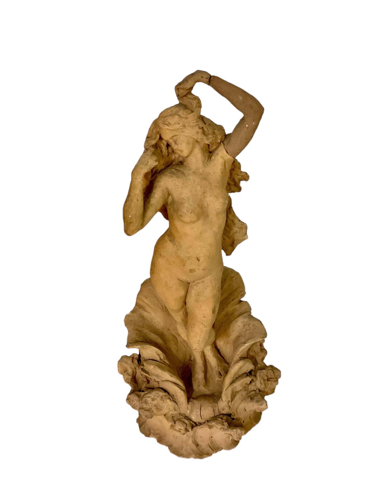 photo for sale Petite Terracotta Statue Of A Nude Young Woman