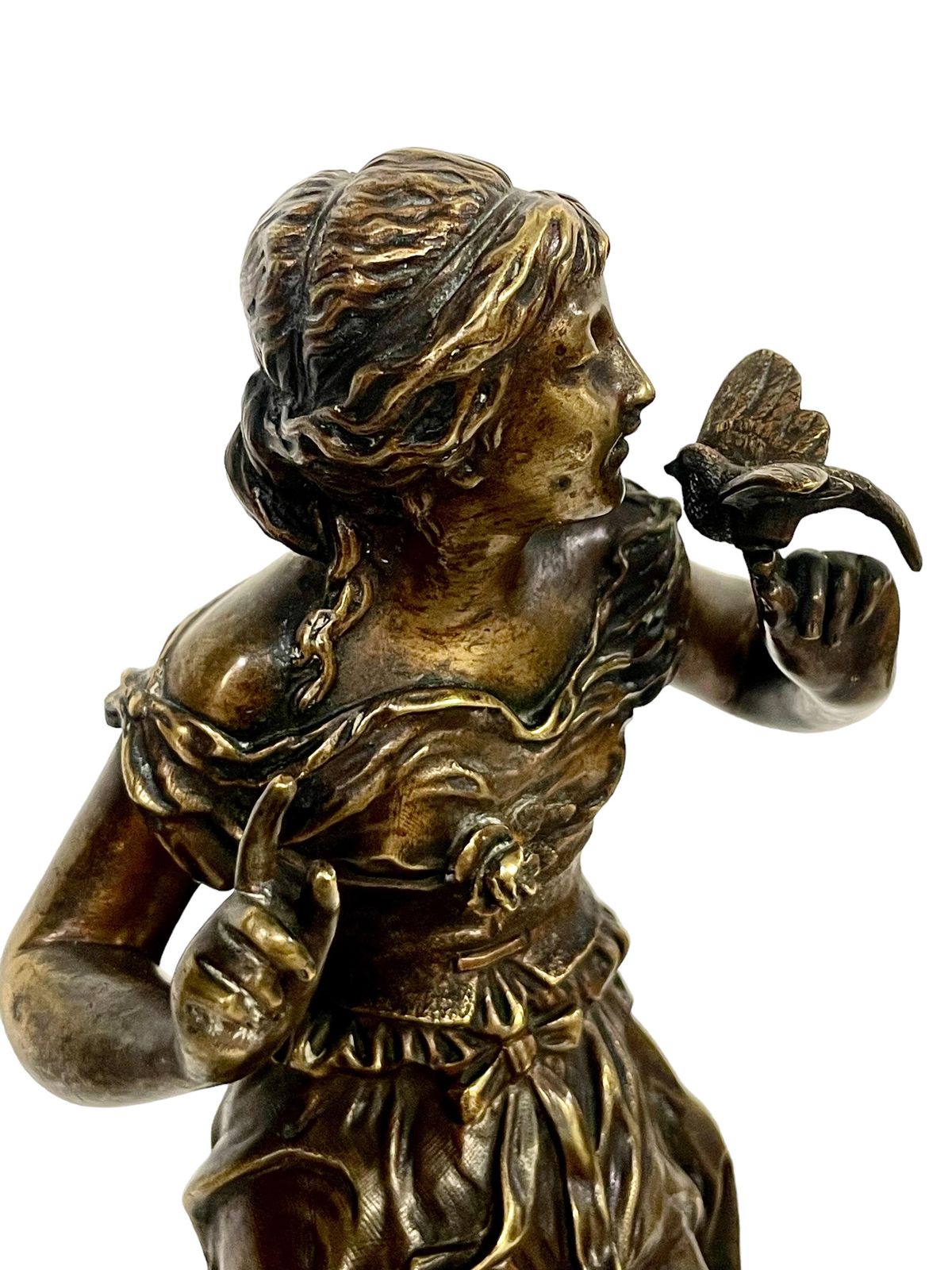 19th Century Petite Bronze Sculpture By Adrien étienne Gaudez photo furniture