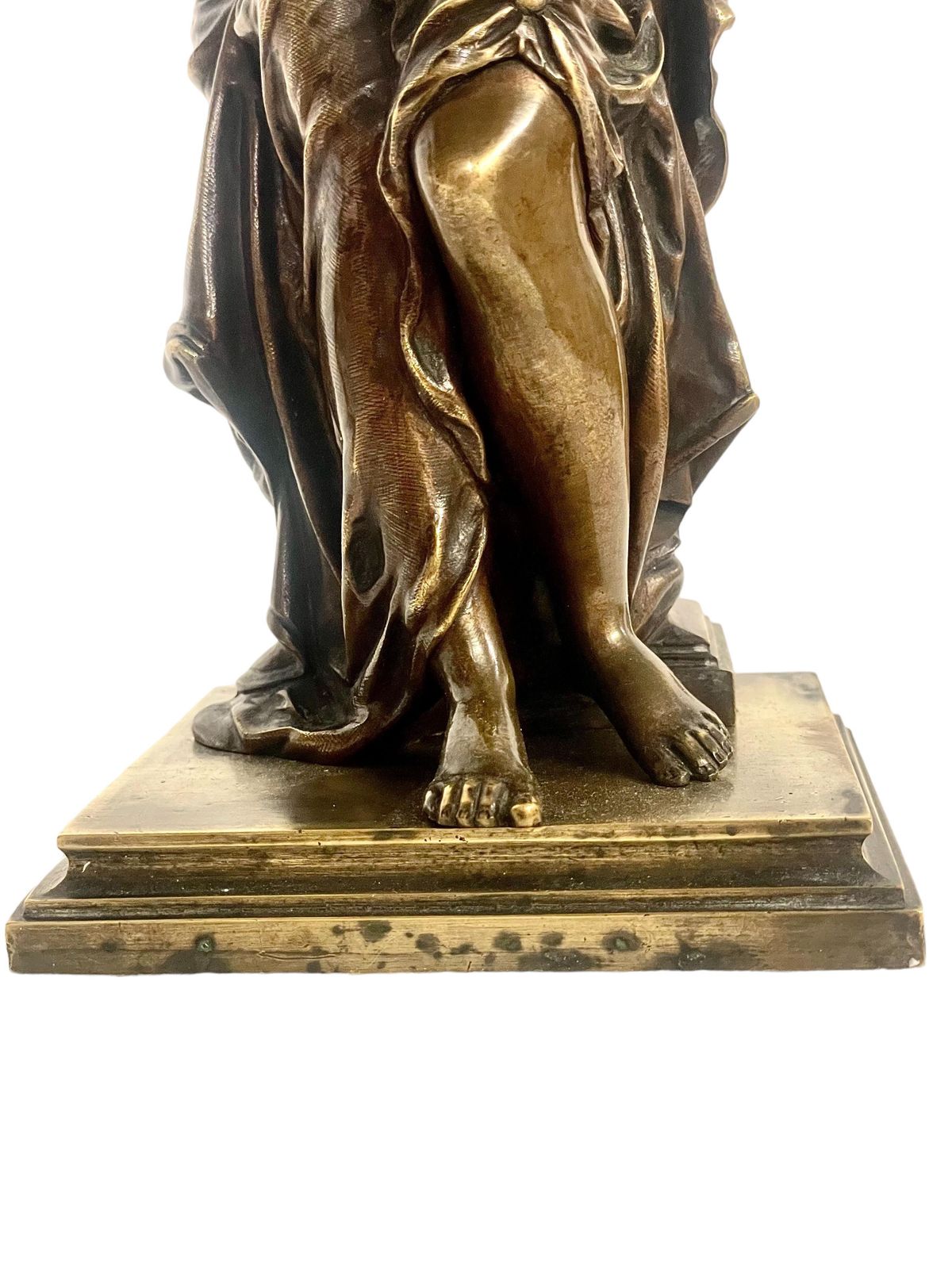 2774.0 19th Century Petite Bronze Sculpture By Adrien étienne Gaudez photo