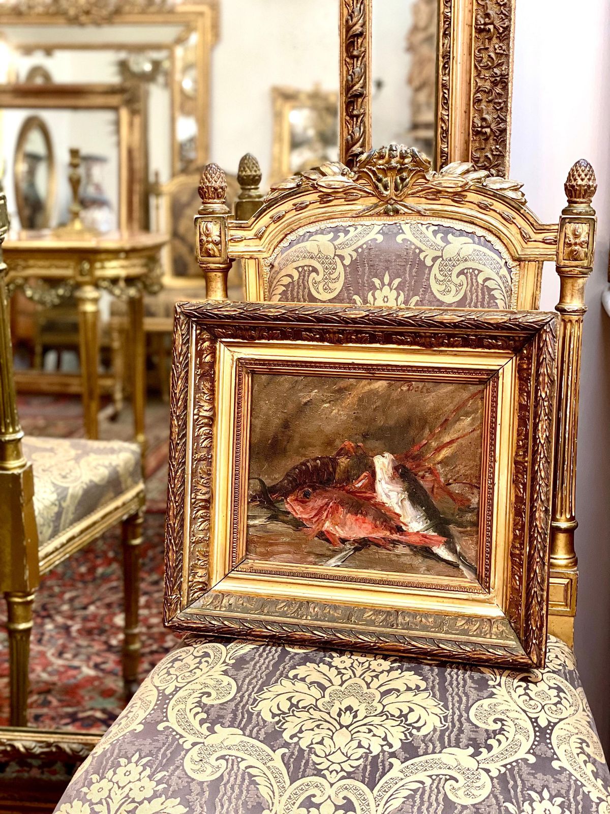 photo furniture 1880s Oil On Canvas By Victor Costes