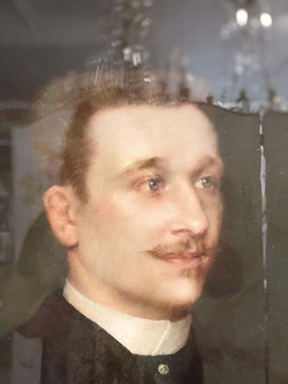 Pastel Portrait Of A Young Gentleman '1889' photo furniture