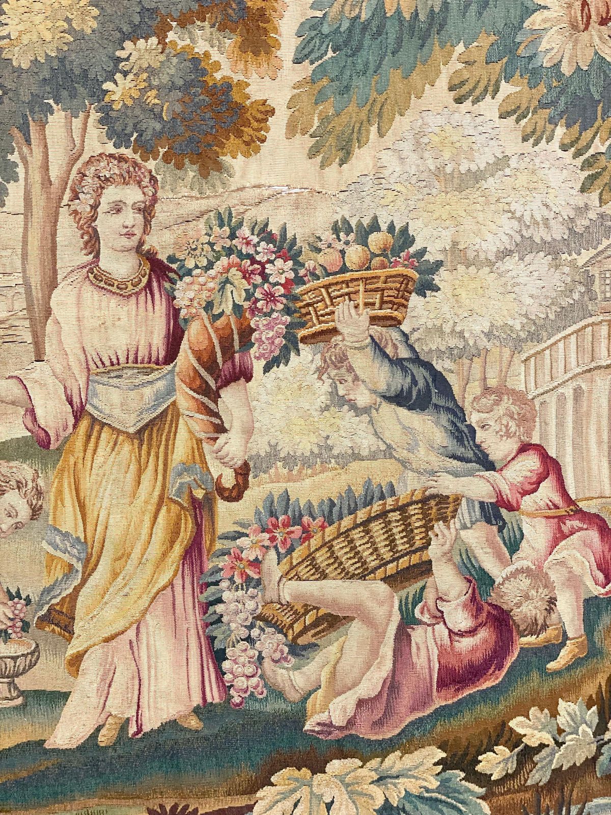 19th Century French Aubusson Tapestry photo 7321.0