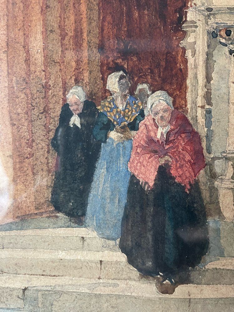 ‘Cathedral Entrance’, 1800s, Antique photo Art