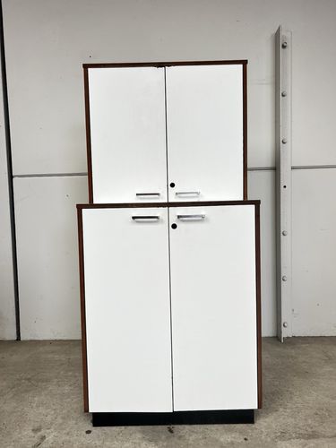 Vtg Late Mid Century Medical Cabinet Sideboard Wall Unit Retro Bookcase photo furniture