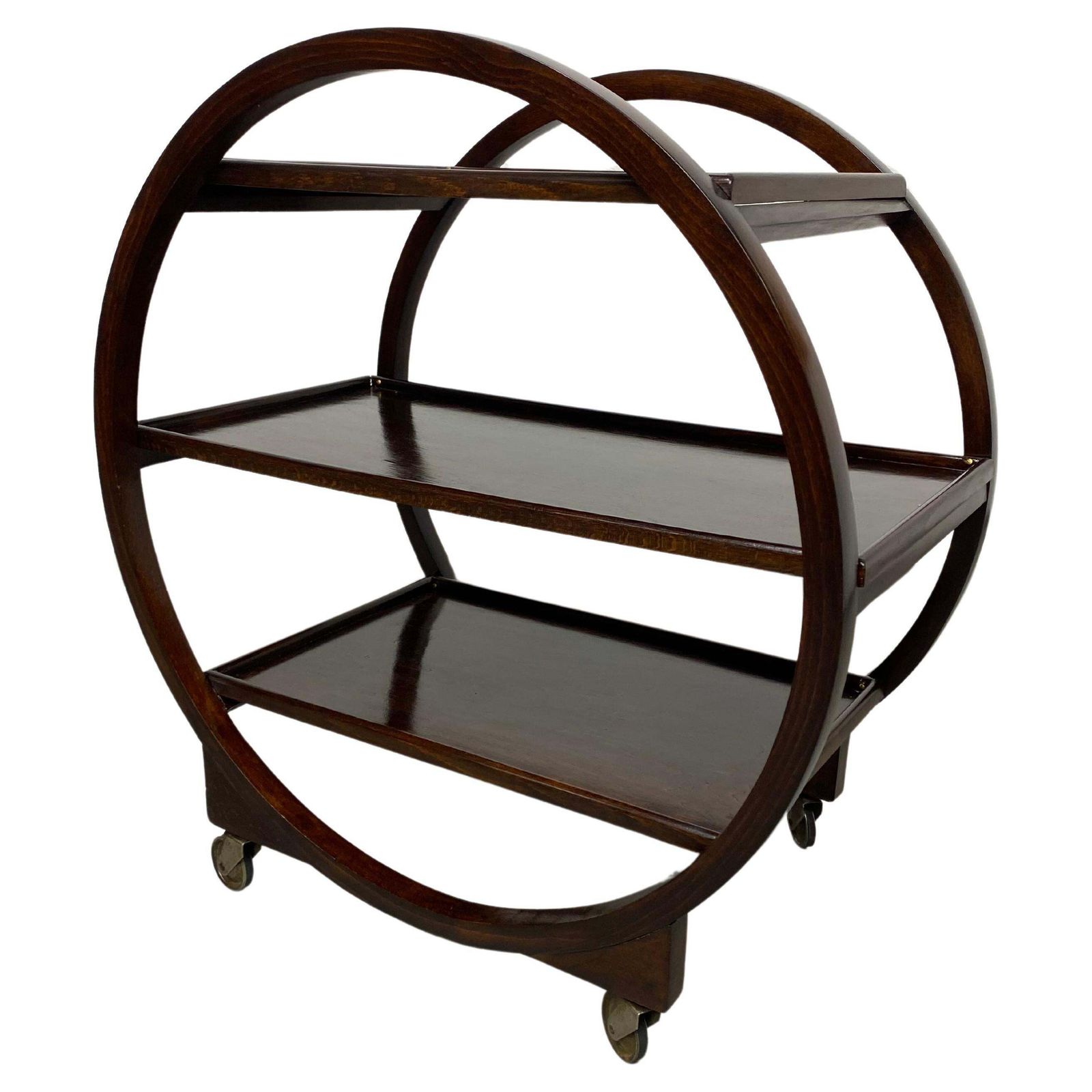 Art Deco Serving Trolley By No.1157 By Thonet Debrecen 1930