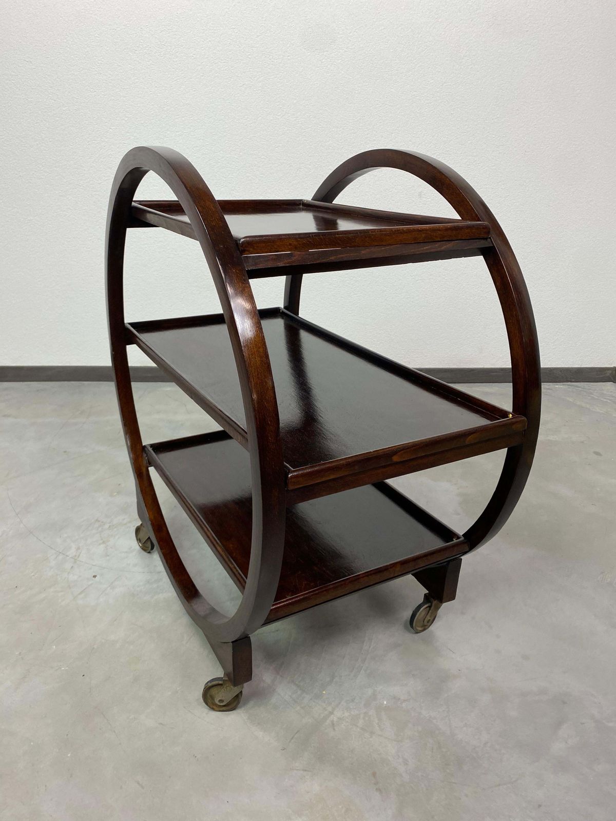 photo for sale Art Deco Serving Trolley By No.1157 By Thonet Debrecen 1930