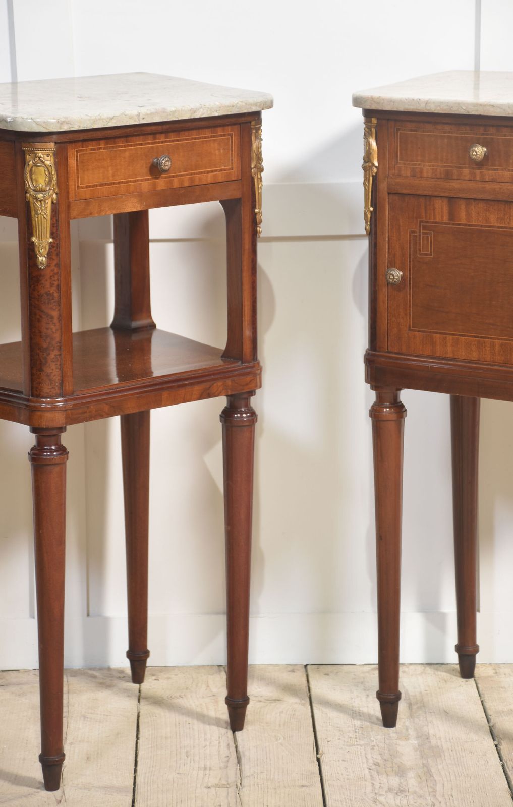 Pair Of Gilt Metal Mounted Bedside Cabinets photo vinterior