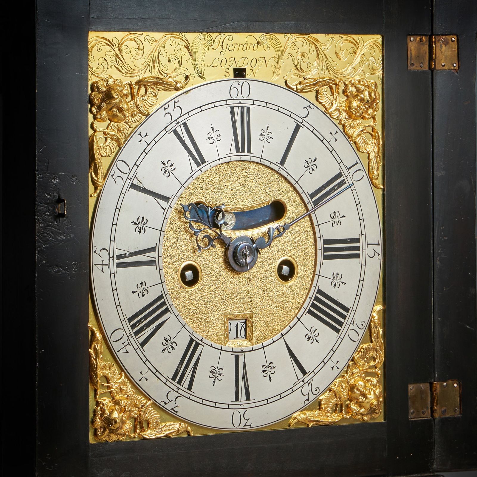 A Rare Late 17th Century English Eight Day Spring Driven Table Clock With Bolection Mouldings Signed J Gerrard London. Circa 1700, photo 24900.0
