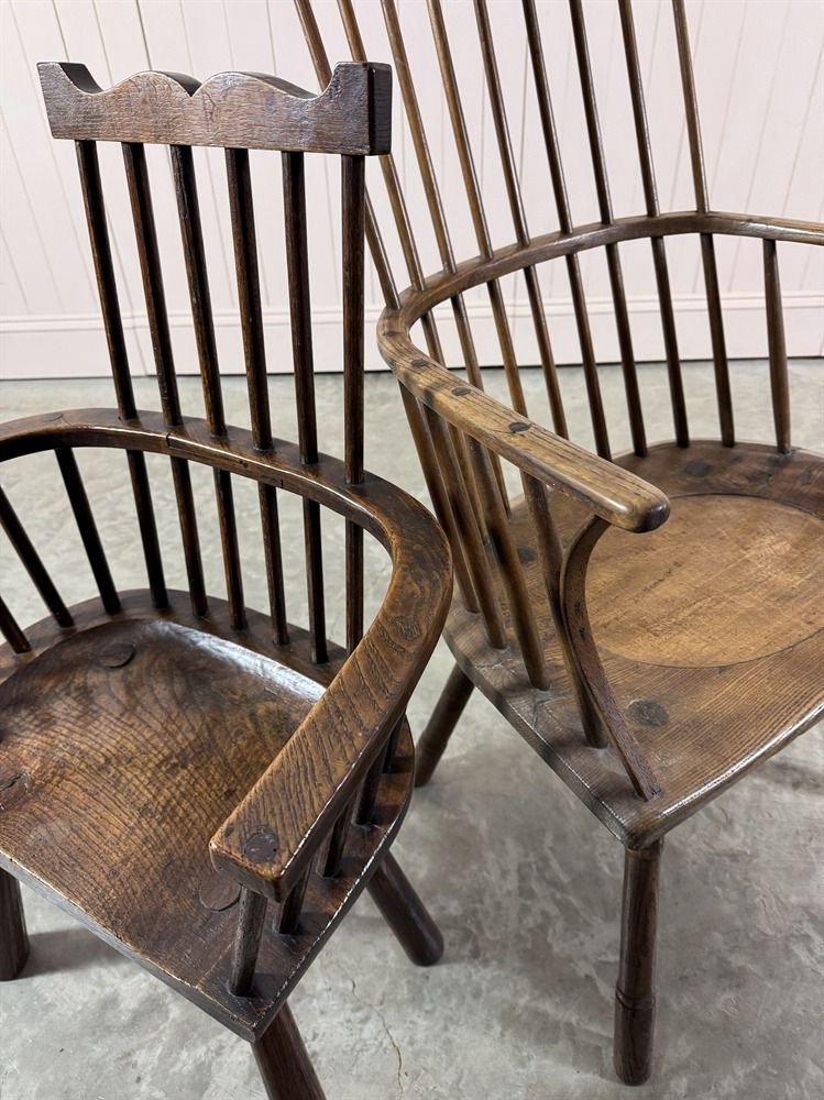 Small Comb Back Windsor Chair, 1800s photo for sale