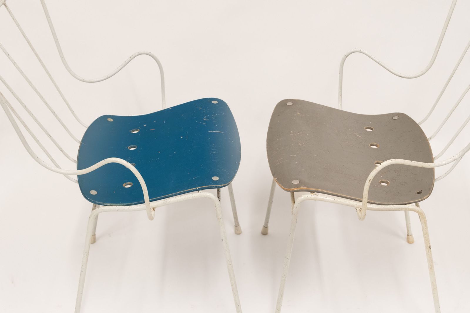 Set Of Four Mid Century Ernest Race Antelope Chairs photo vintage