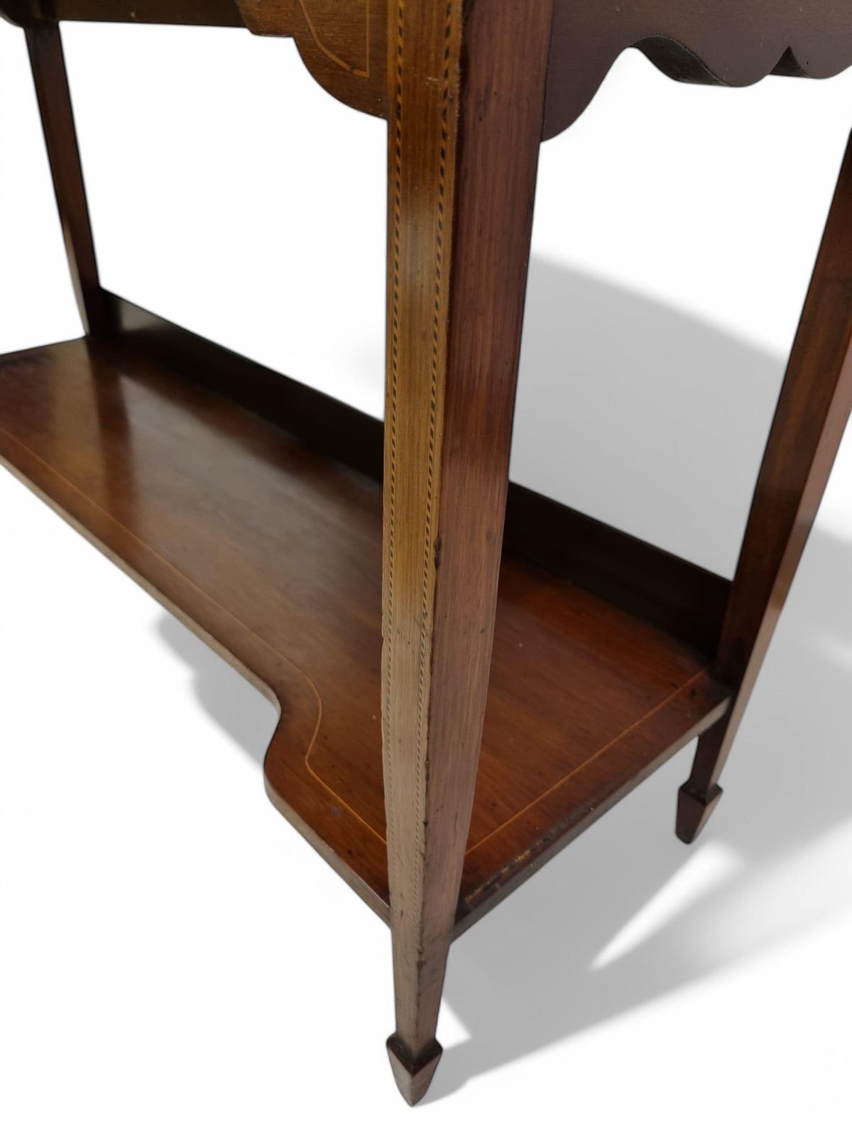 Antique Edwardian Display Cabinet / Inlaid Mahogany / C1900 photo buy