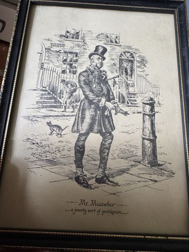 Charles Dickens Trio Or Sketch Etching Prints Micawber Pickwick Uriah Jeep photo 70.0
