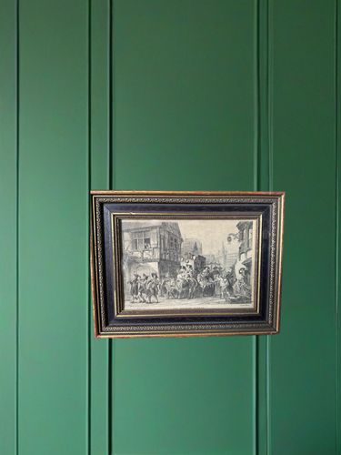 Engraving Antique The Wedding Alsace Gustav Brion Butterworth Black Gold photo furniture