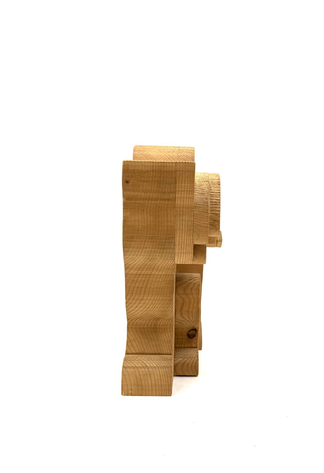 Bottega Michelangeli, Cat Wood Sculpture, Orvieto Italy 1970s photo vinterior
