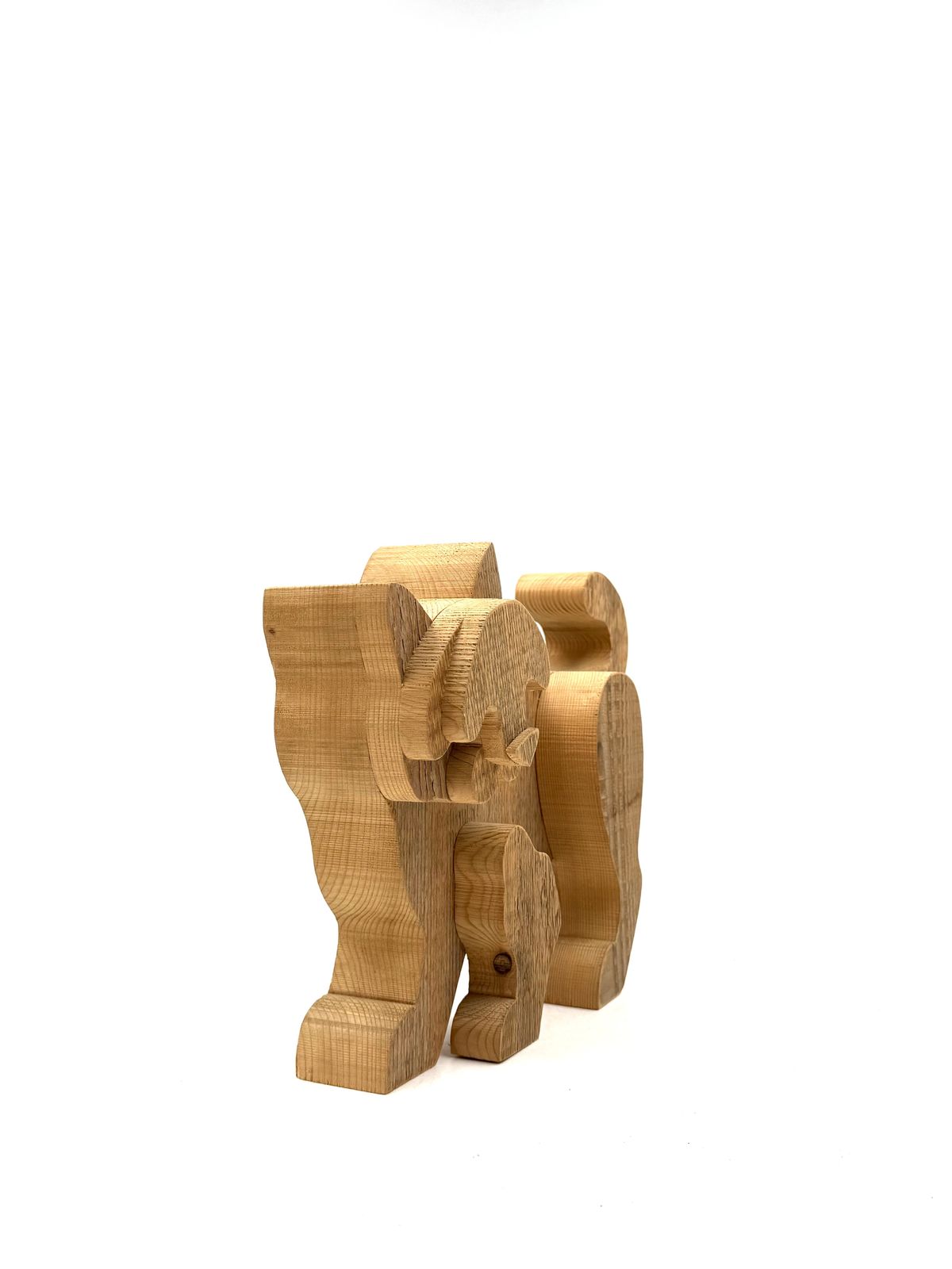 Bottega Michelangeli, Cat Wood Sculpture, Orvieto Italy 1970s photo vintage