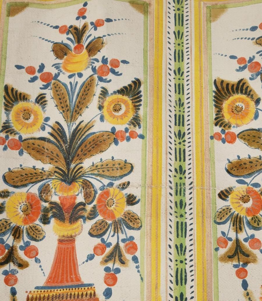photo furniture Large 19th Century Swedish Folk Art Wall Hanging