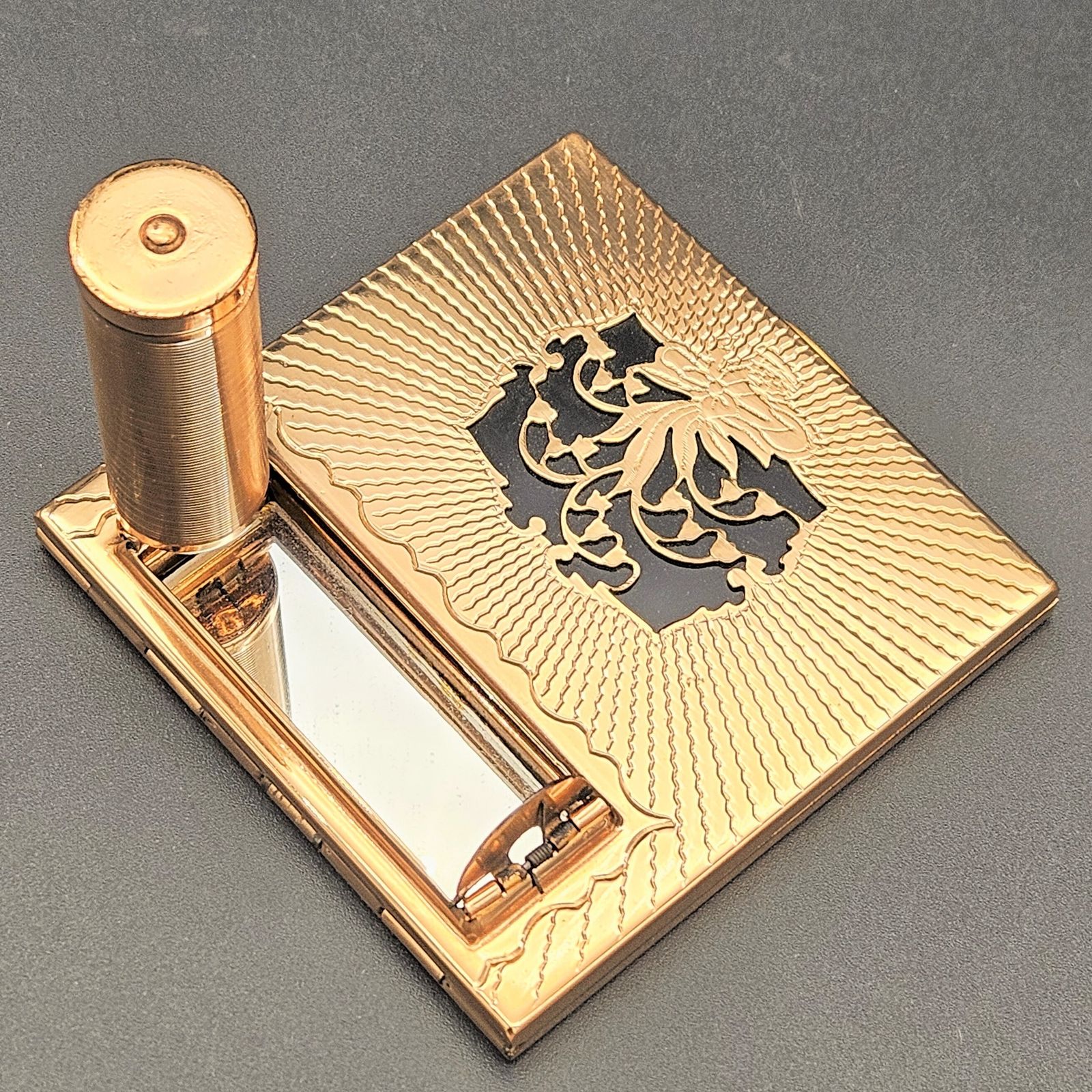 Art Nouveau Beauty Set Makeup Box, 1890s photo vintage