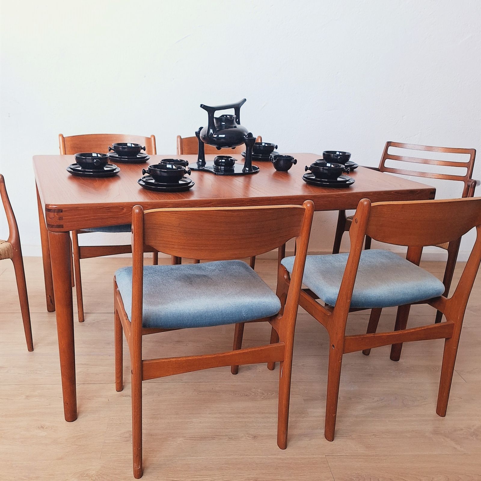 Extendable Teak Dining Table By Henry Walter Klein For Bramin, 1960s photo Furniture