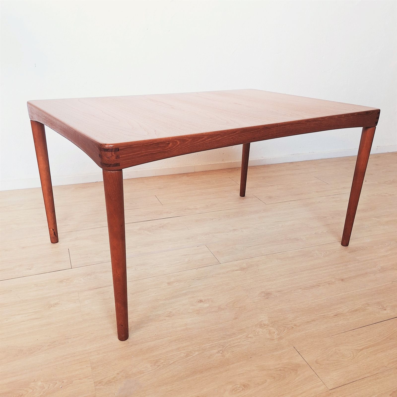 Furniture Extendable Teak Dining Table By Henry Walter Klein For Bramin, 1960s photo
