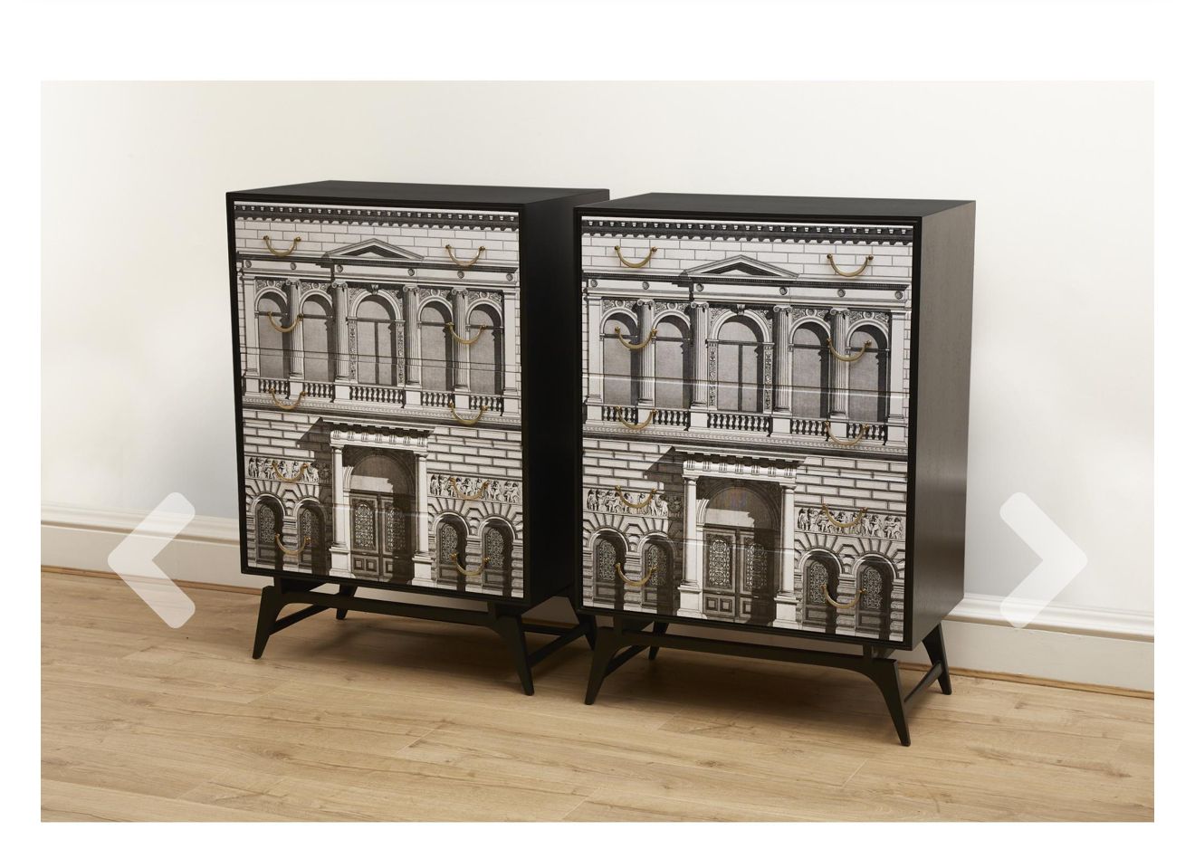 Vintage 1950s 60s Chest Buffet In The Manner Of Fornasetti Gio Ponti Italian photo Furniture