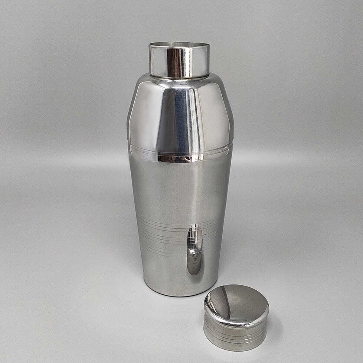 1970s Astonishing Cocktail Shaker By Guy Degrenne In Stainless Steel. Made In France photo for sale