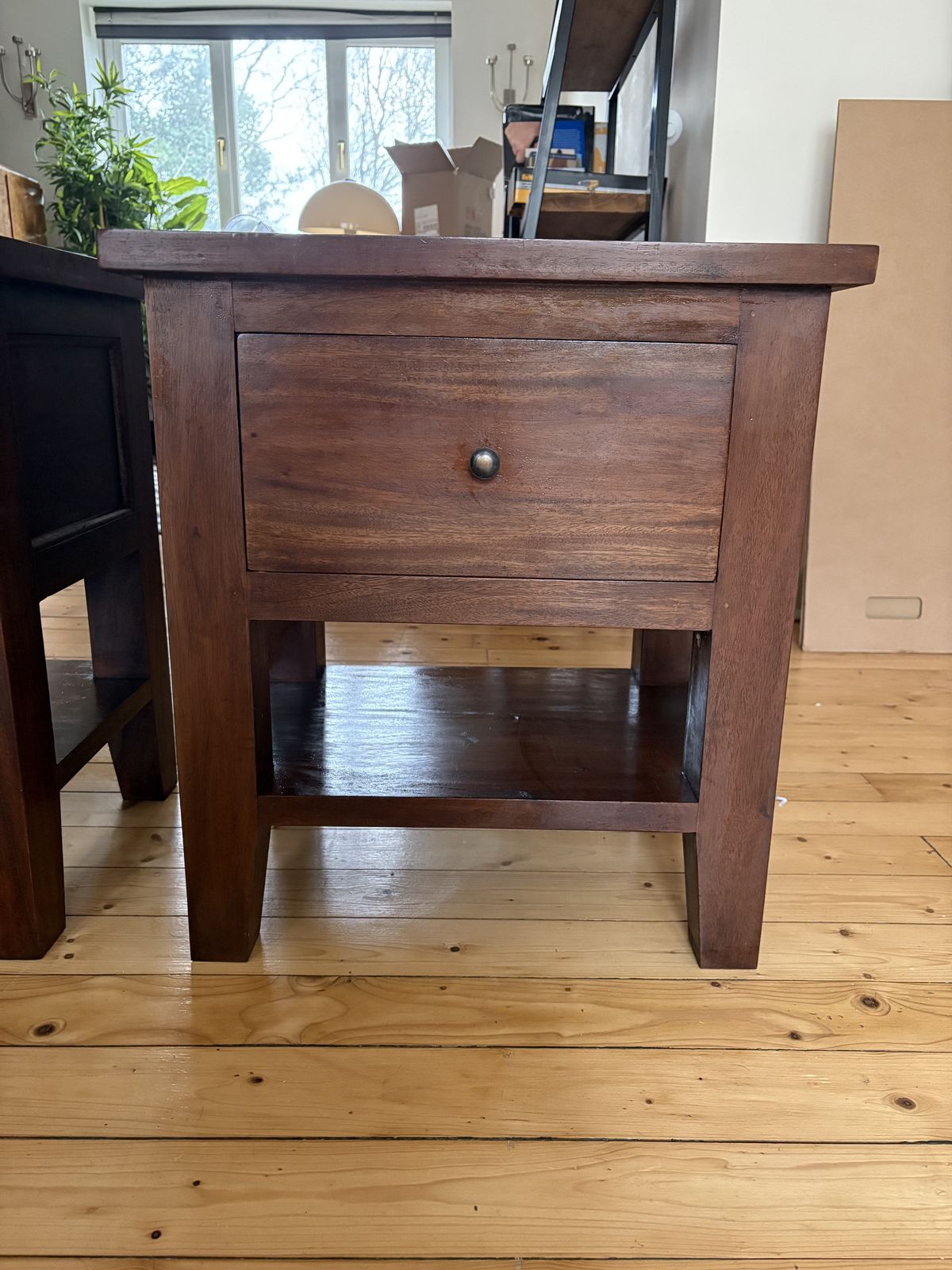 Pair Of Solid Wood Nightstands – High Quality, Sturdy, And Elegant