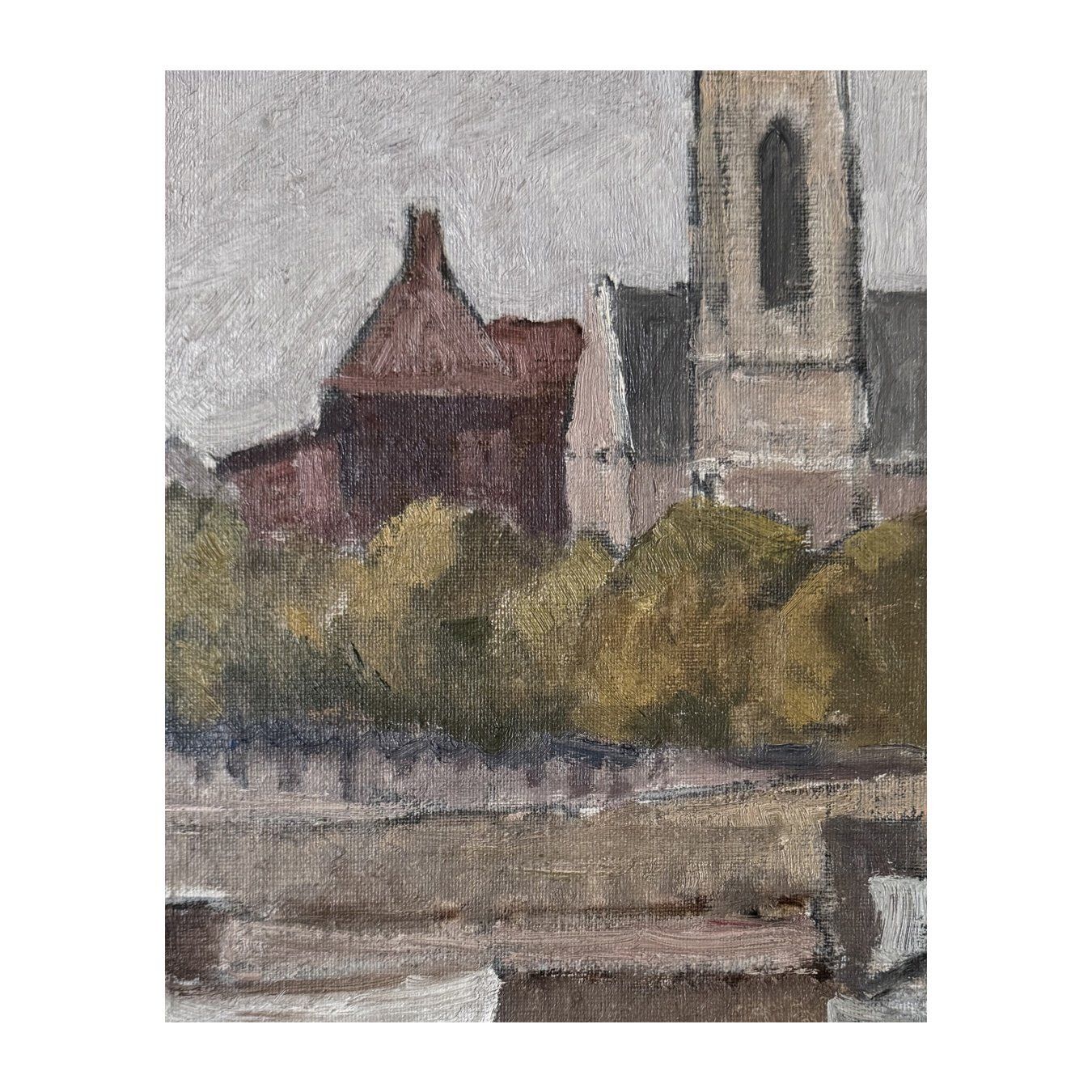 Church On The River, 1950s, Vintage photo for sale