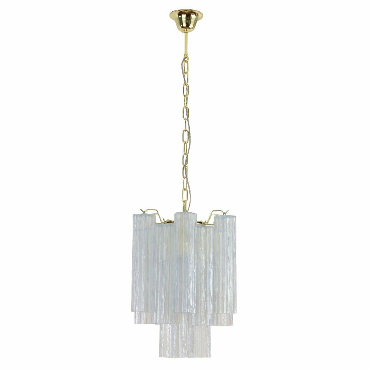 Murano Opal Glass Chandelier, Italy, Vintage Style