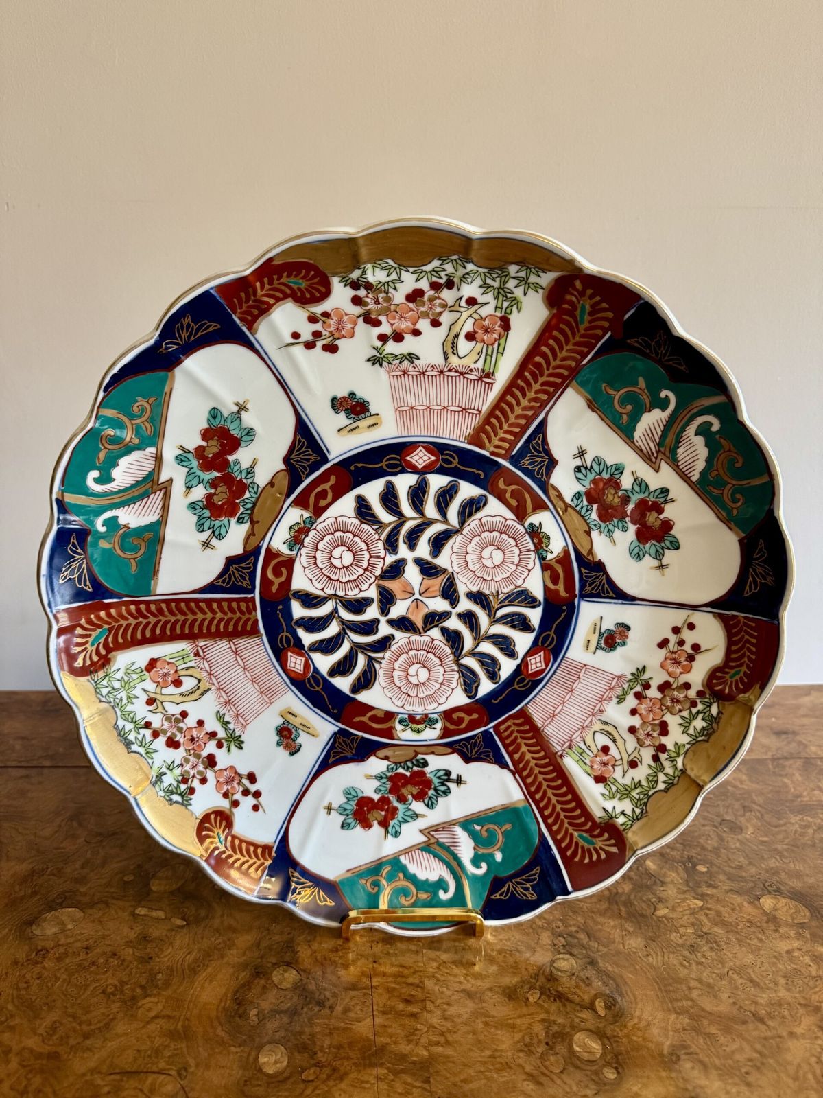 Quality Pair Of Antique Japanese Imari Chargers photo vinterior