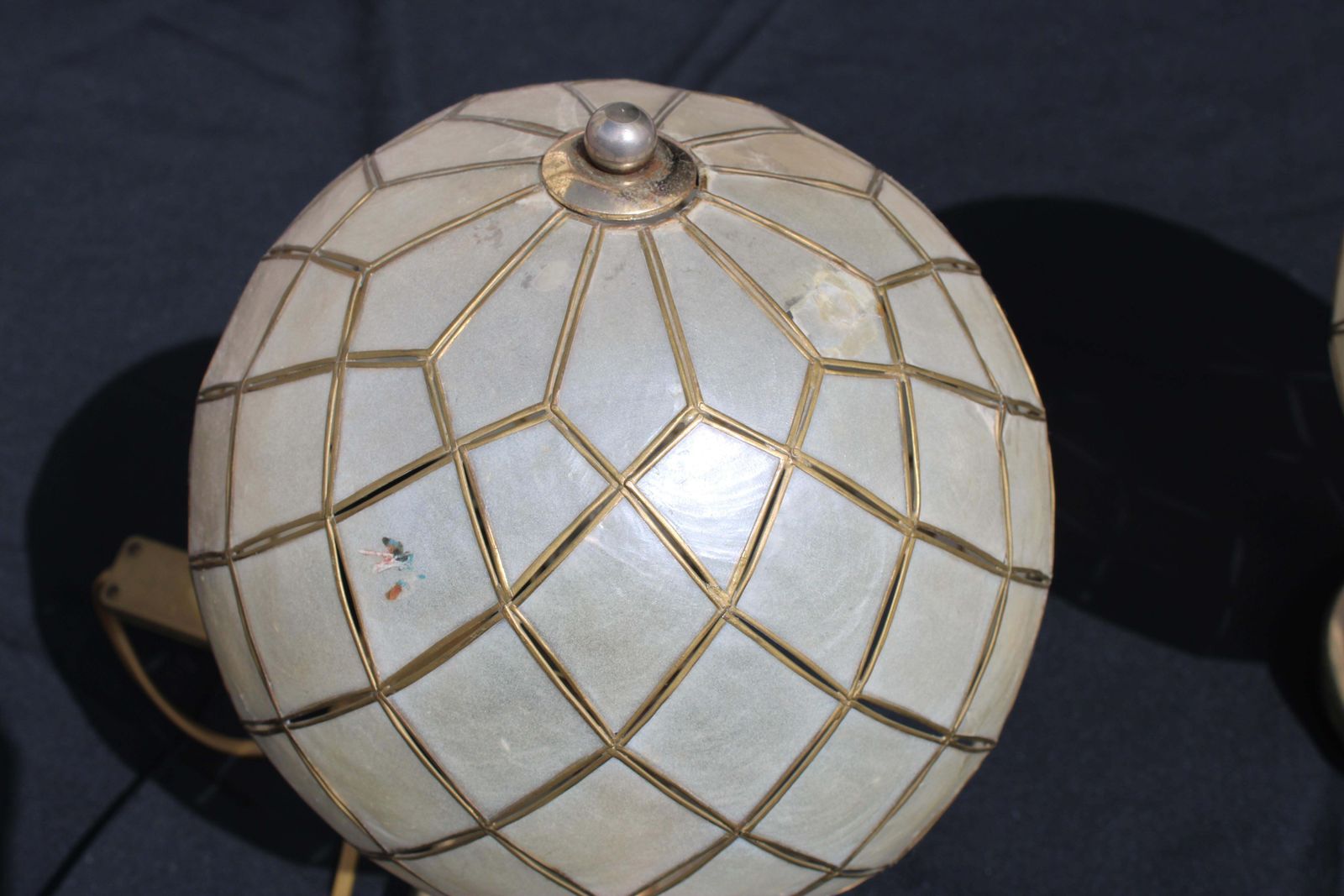 Pair Of Decorative Brass Table Lamps Italy 1970 photo buy