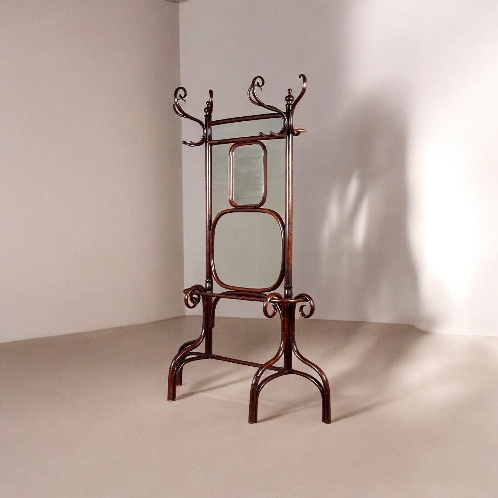 A Rare Bentwood Hallstand By Fischel Circa 1900 photo furniture