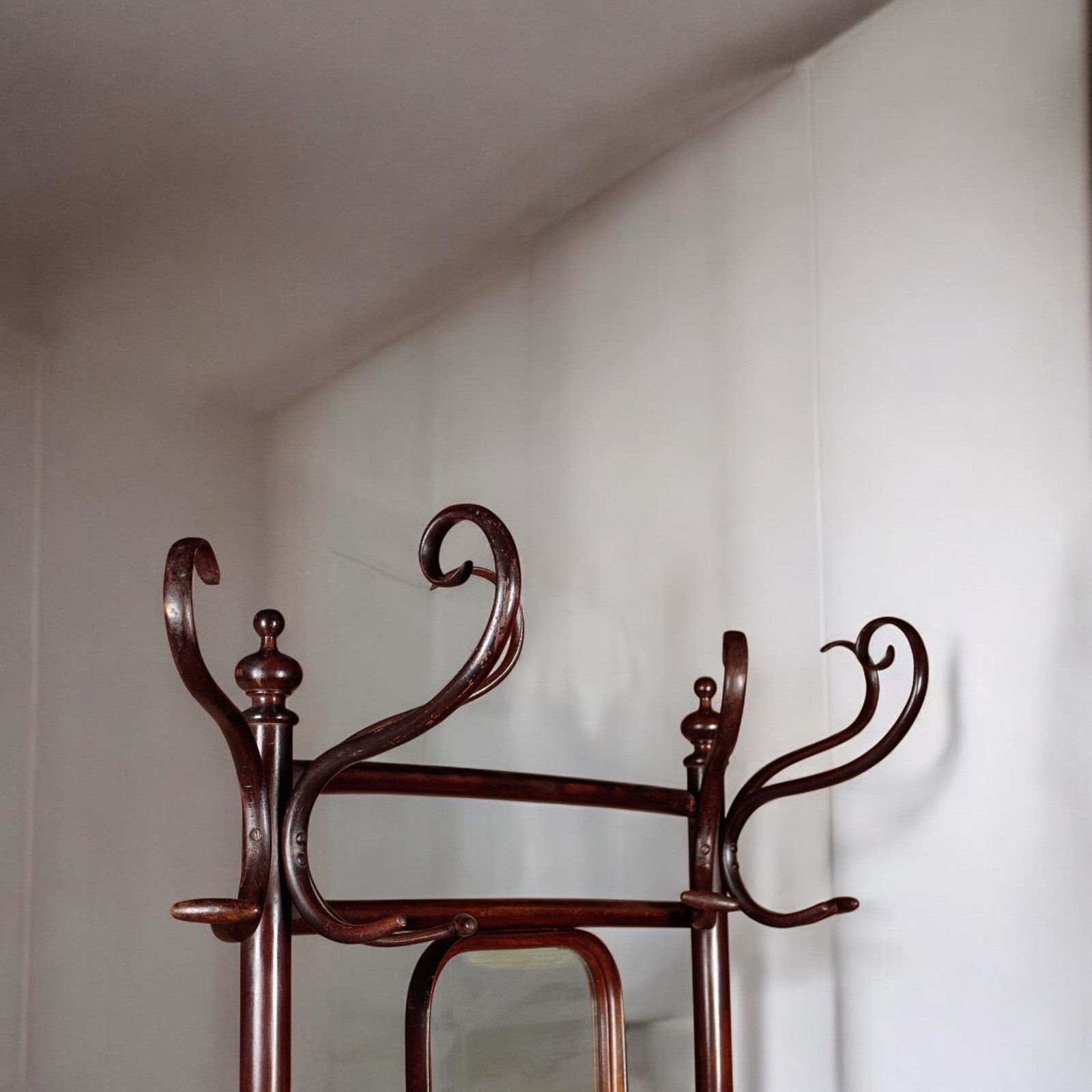 A Rare Bentwood Hallstand By Fischel Circa 1900 photo vintage