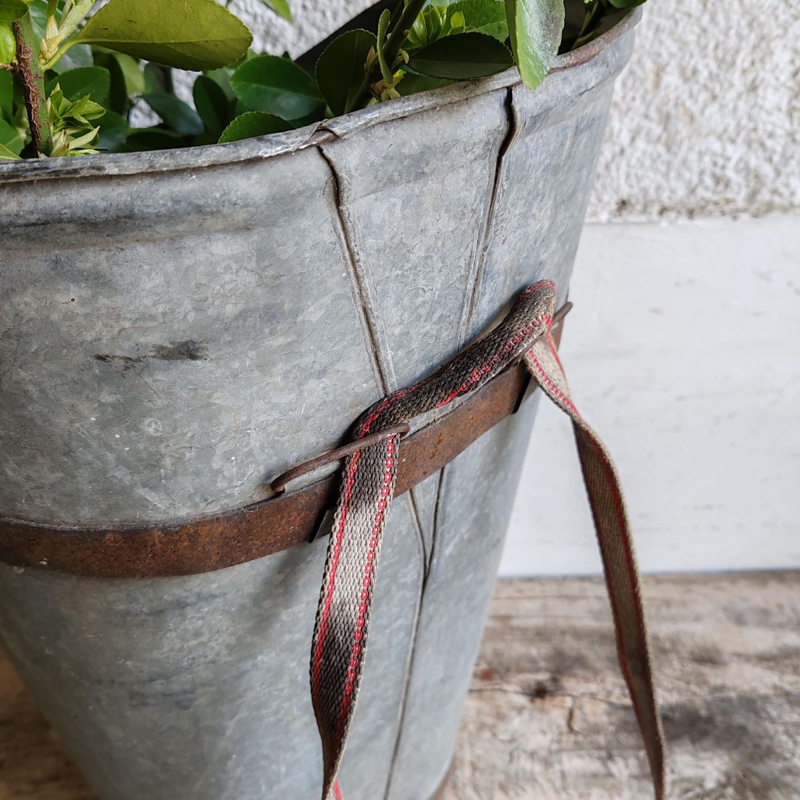 Antique Zinc Grape Hod Rare Handcrafted Harvest Bucket, Hungarian Winemaking Tool, Rustic Farmhouse Decor, Perfect Planter Collector’s Piece photo 159.0
