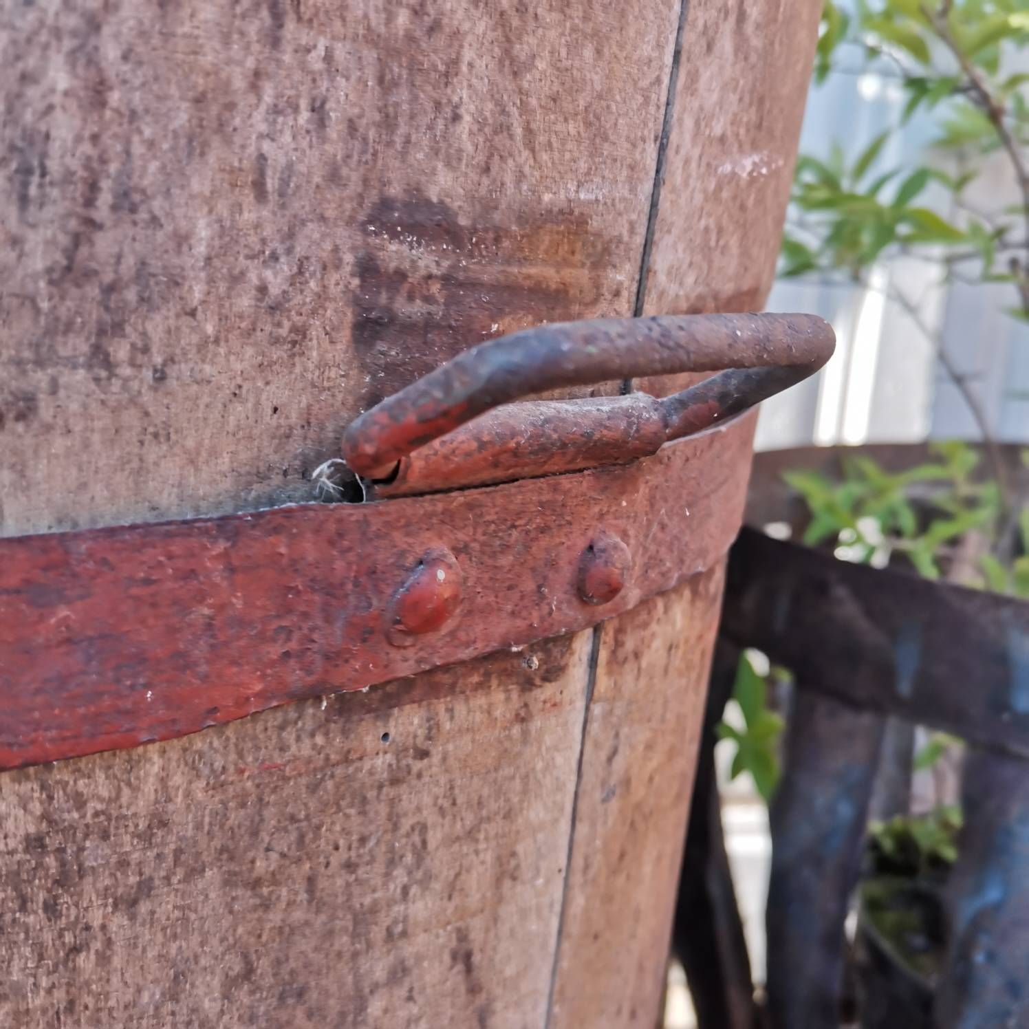 Antique Grape Hod, Harvester Oak Bucket Primitive Hand Made Wine Making Tool Very Rare And Collectible, Beautiful Condition photo furniture