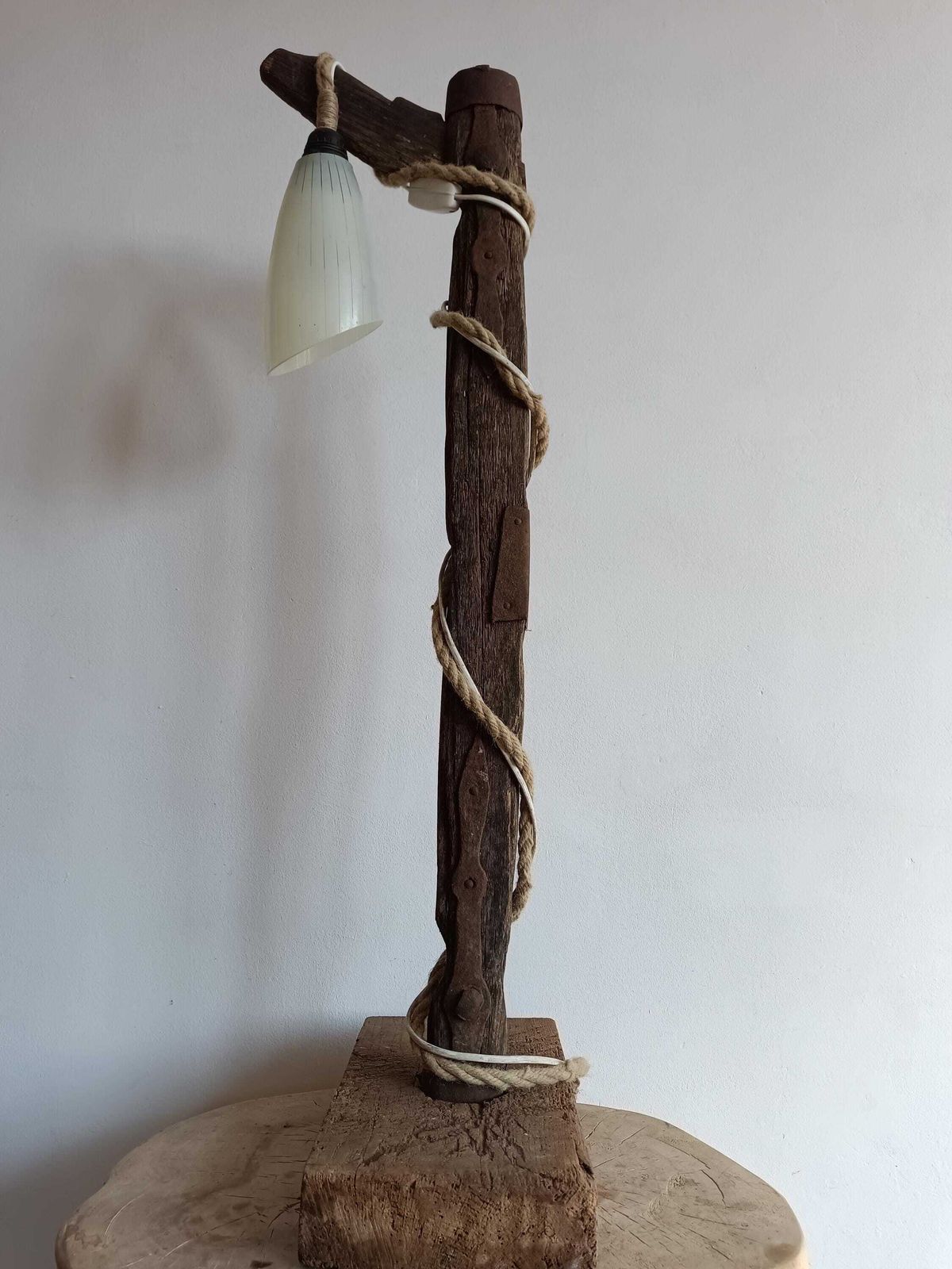Lamp Wooden Natural Country Home, Shabby, Rustic, Vintage Lighting, Light, Centerpiece, Wood Home Decor, Reading Lamp, Rustic Decoration photo furniture