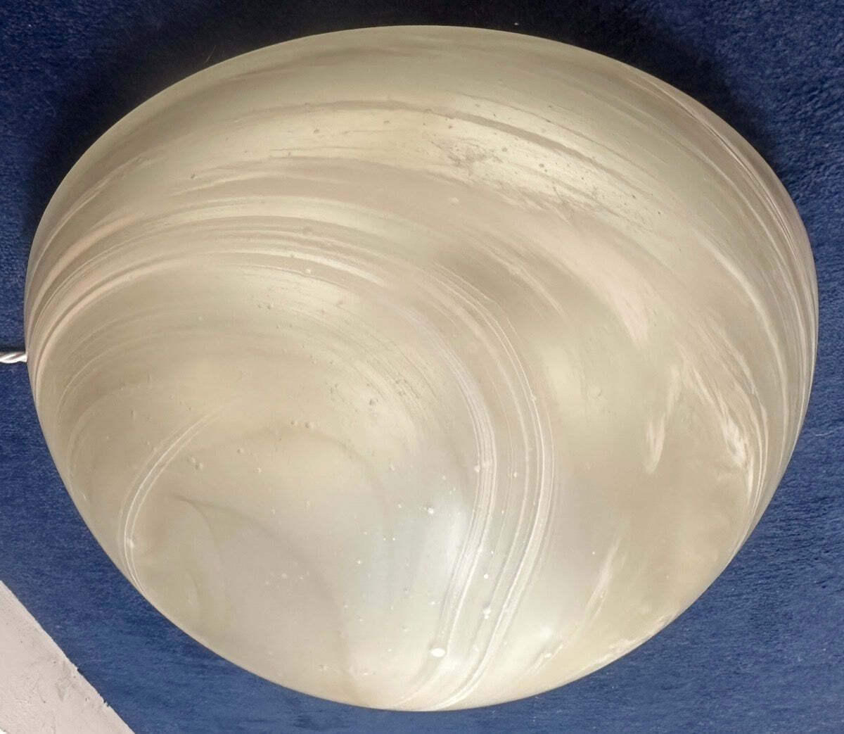 photo buy Large 1970s German Peill & Putzler Frosted Domed Glass Flush Mount Ceiling Light.  10 Available