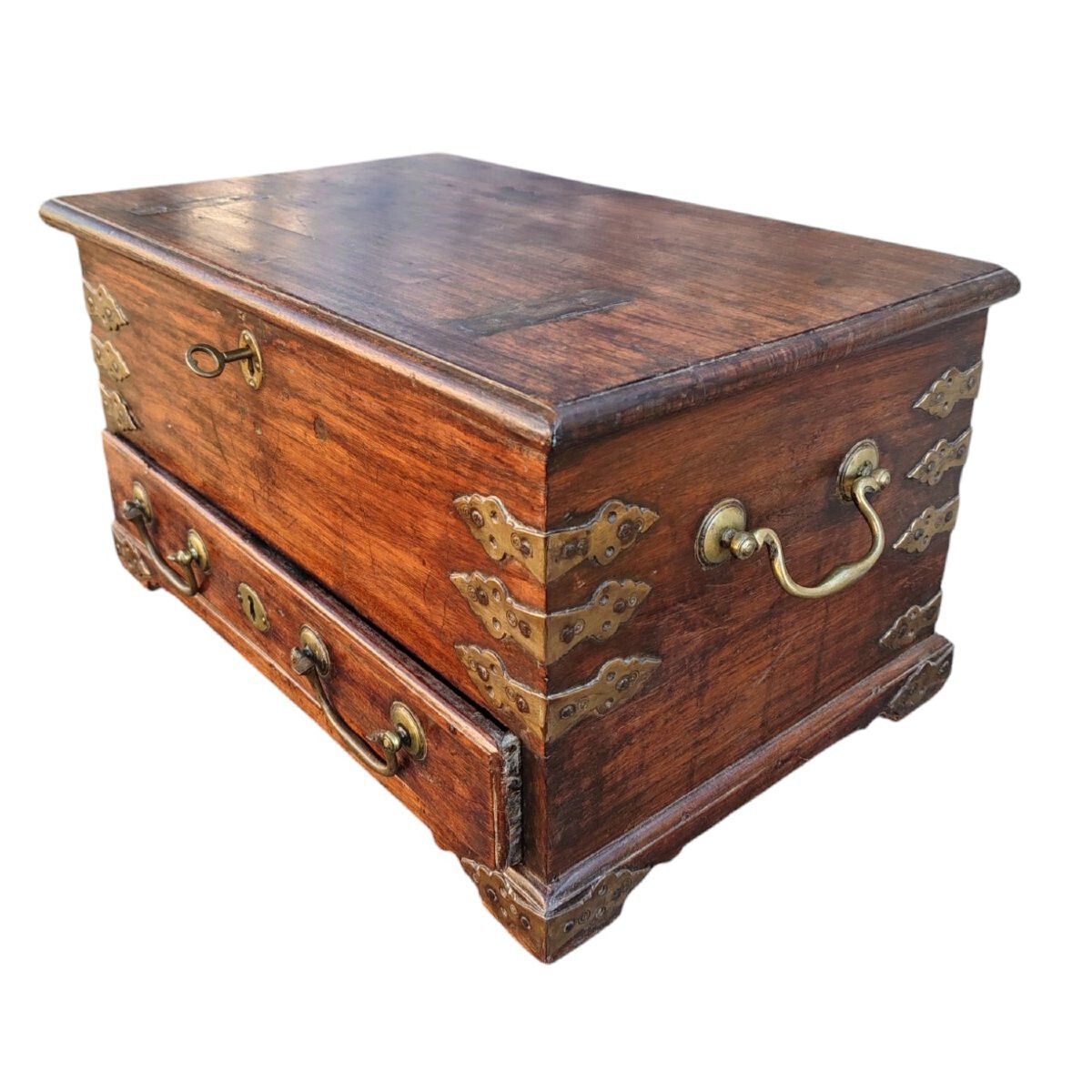 18th Century Indo Portuguese Colonial Box photo for sale