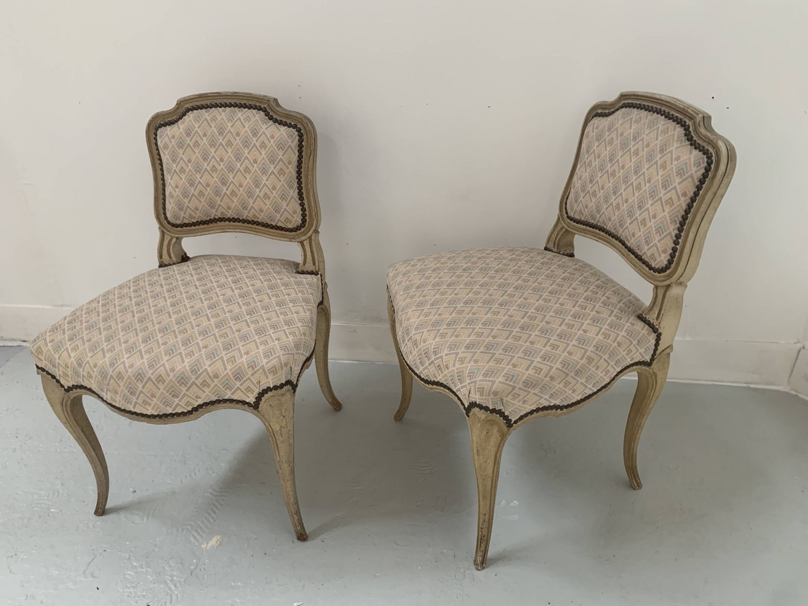 Pair Of Louis XV Style Lounge Chairs / 20th Century photo Furniture