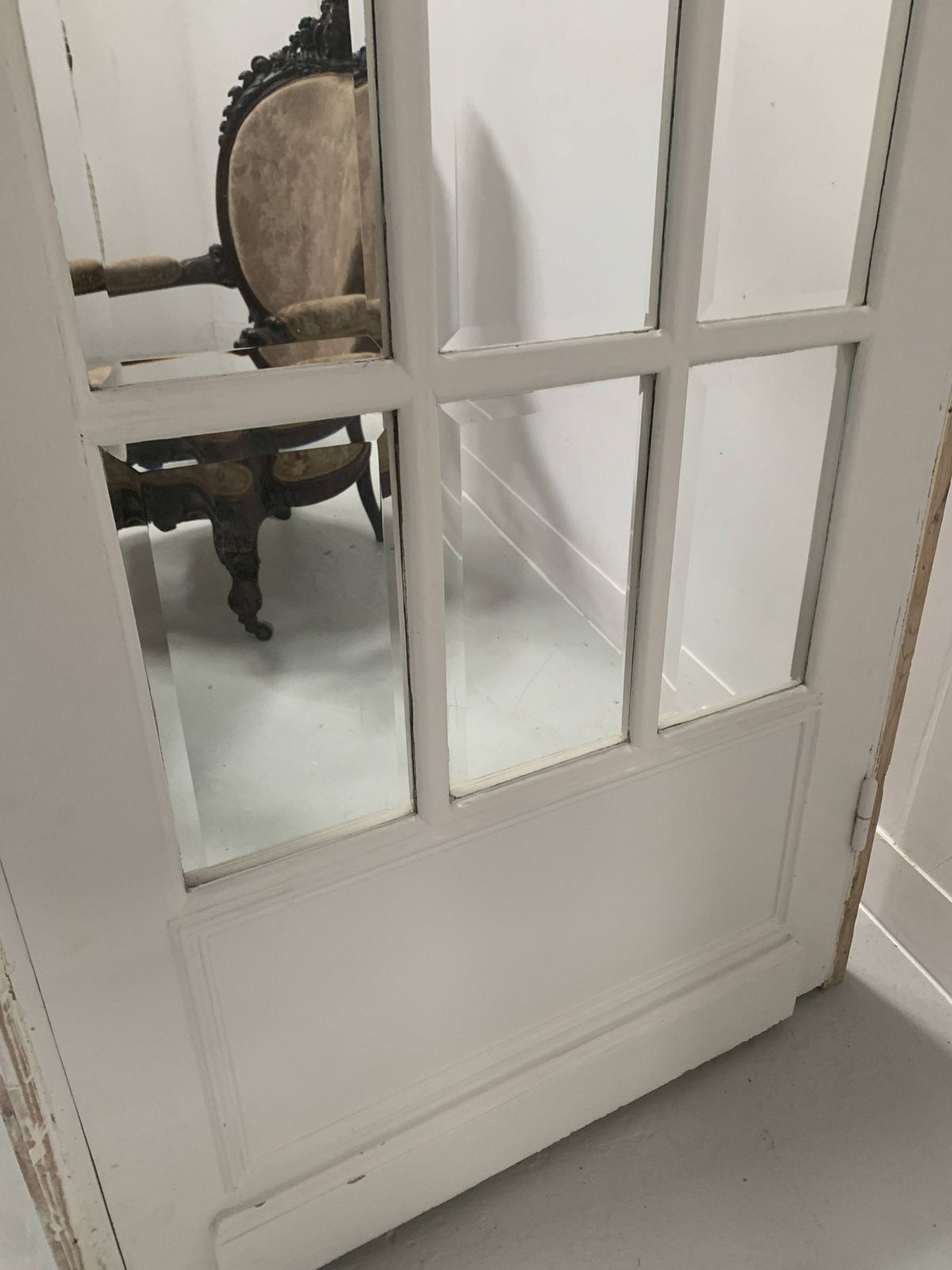 Partition Doors A Small Beveled Tiles 20th Century photo for sale
