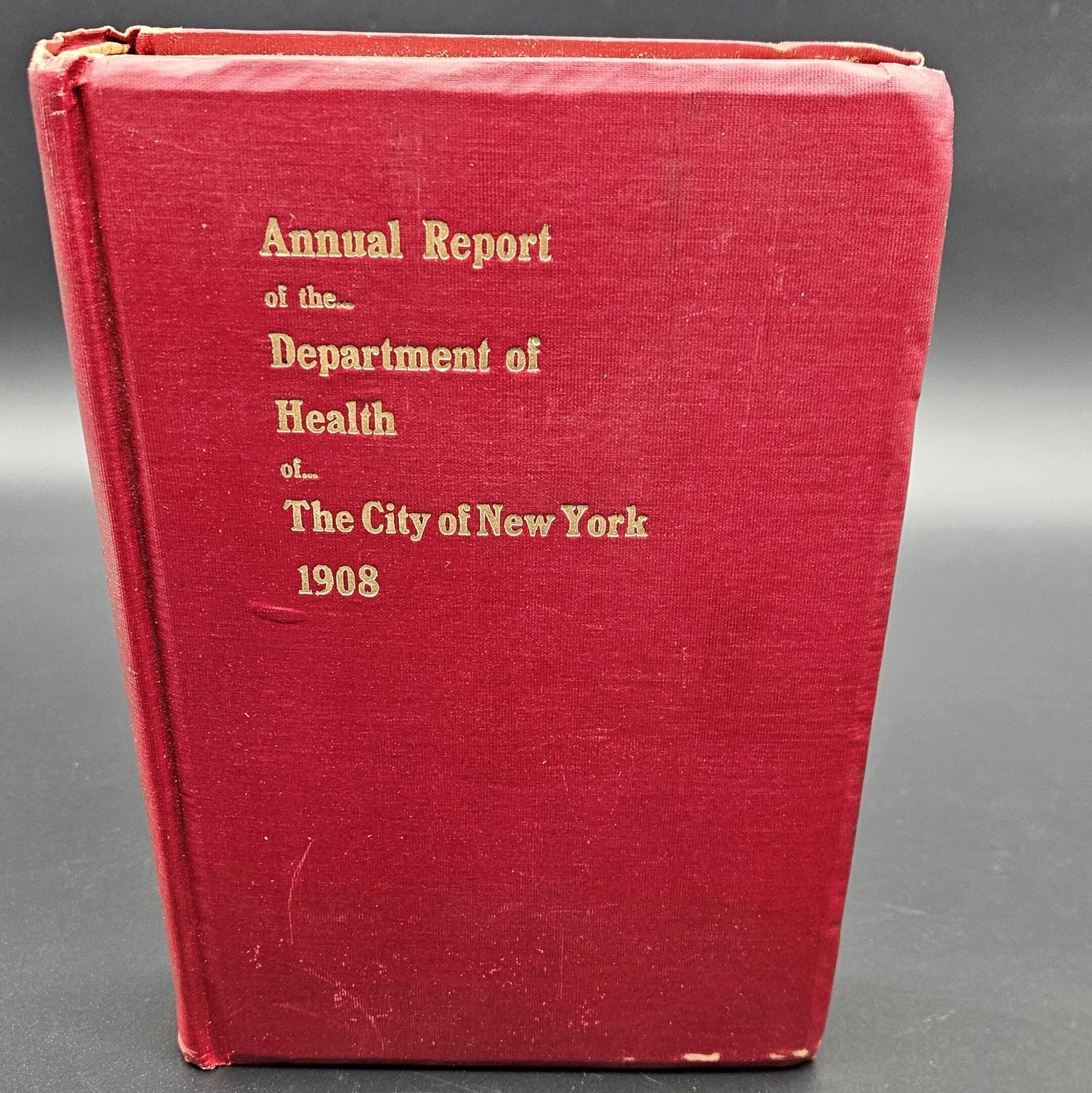 Book. Annual Report Of The Department Of The City Of New York. 1908