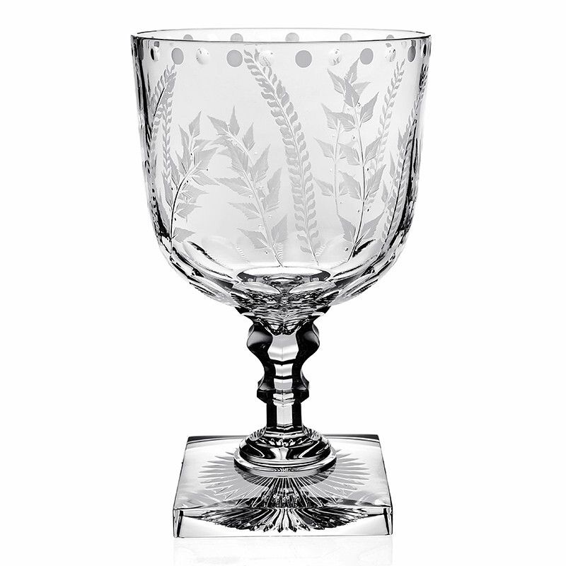 William Yeoward Crystal Giant Crystal Fern Presentation Vase 14 1/2"
